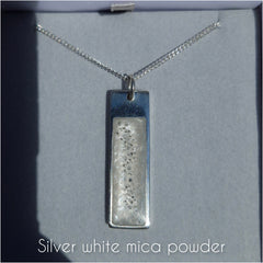 Keepsake bar pendant - 925 sterling silver
