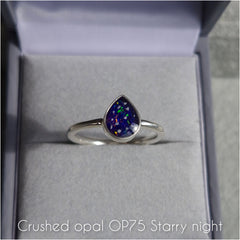 Plain teardrop ring