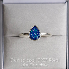 Plain teardrop ring