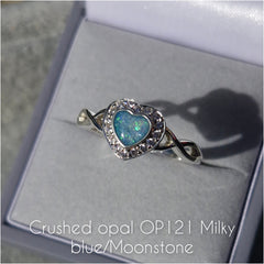 CZ Infinity Heart Ring