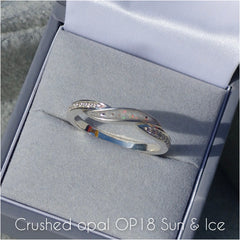 Forever linked single inlay ring