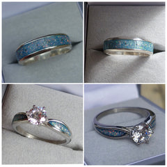 Wide channel ring - 925 sterling silver