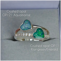 Double heart ring