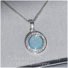 Halo round pendant