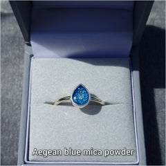 Plain teardrop ring