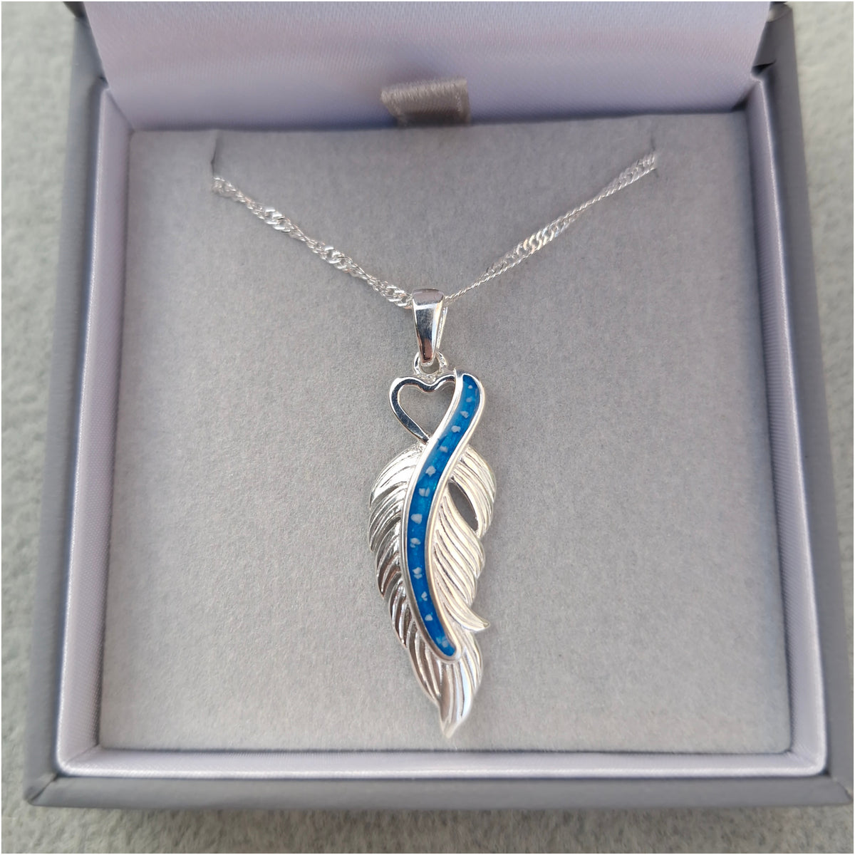 Feather Heart Pendant