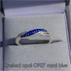 Forever linked single inlay ring
