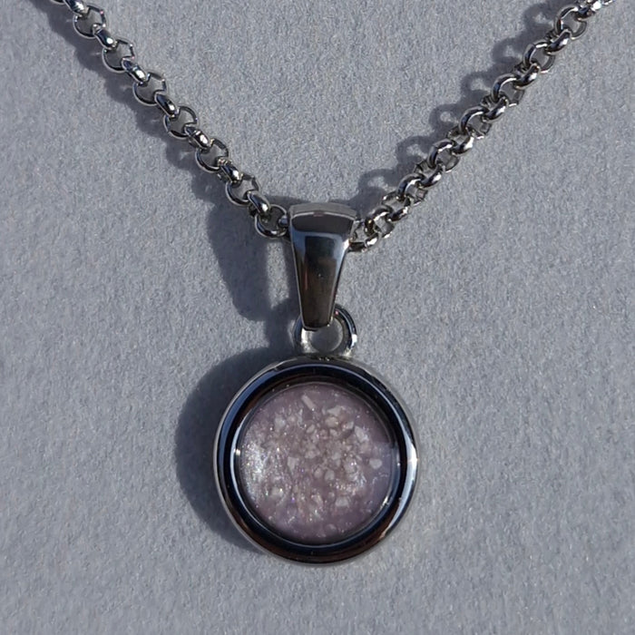 Circle button pendant