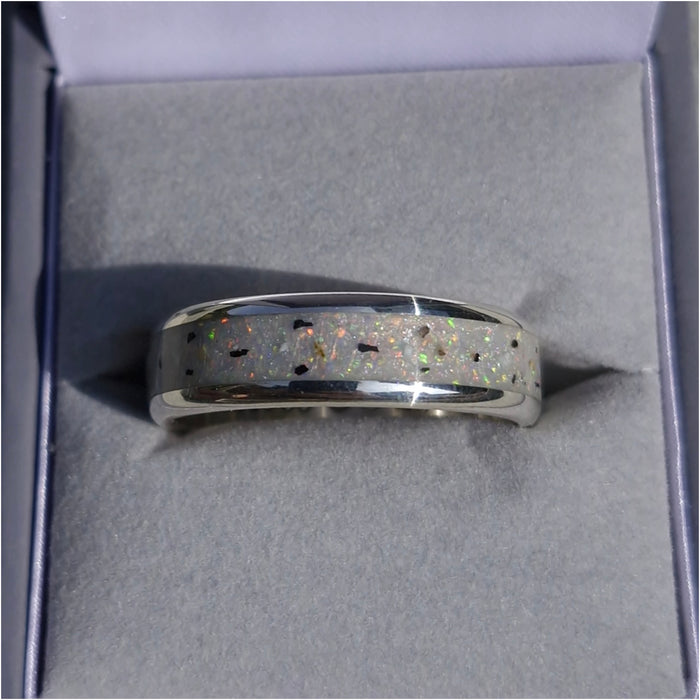 Wide channel ring - 925 sterling silver