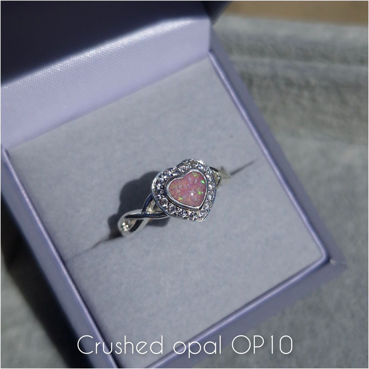 CZ Infinity Heart Ring