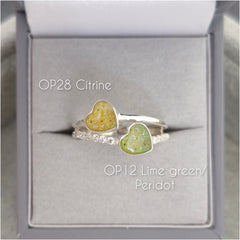 Double heart ring