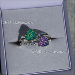 Double heart ring