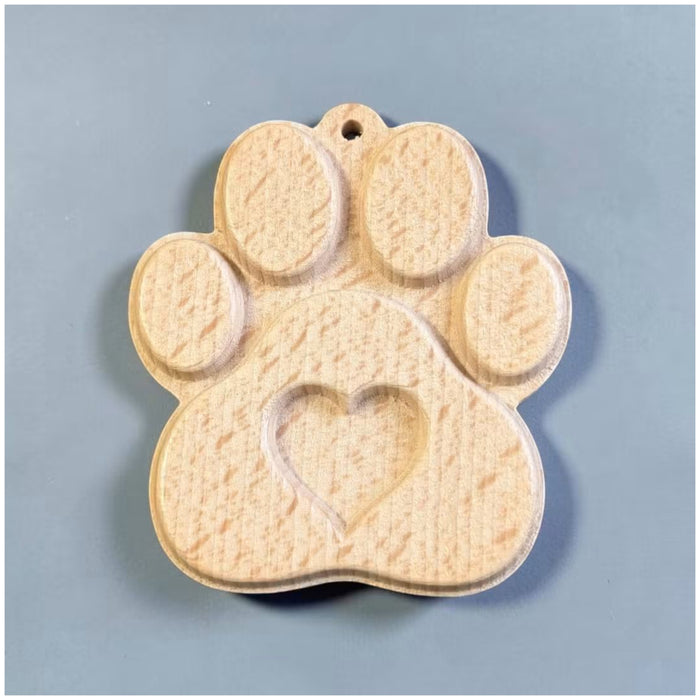 Memorial Paw Print Hanging Ornament