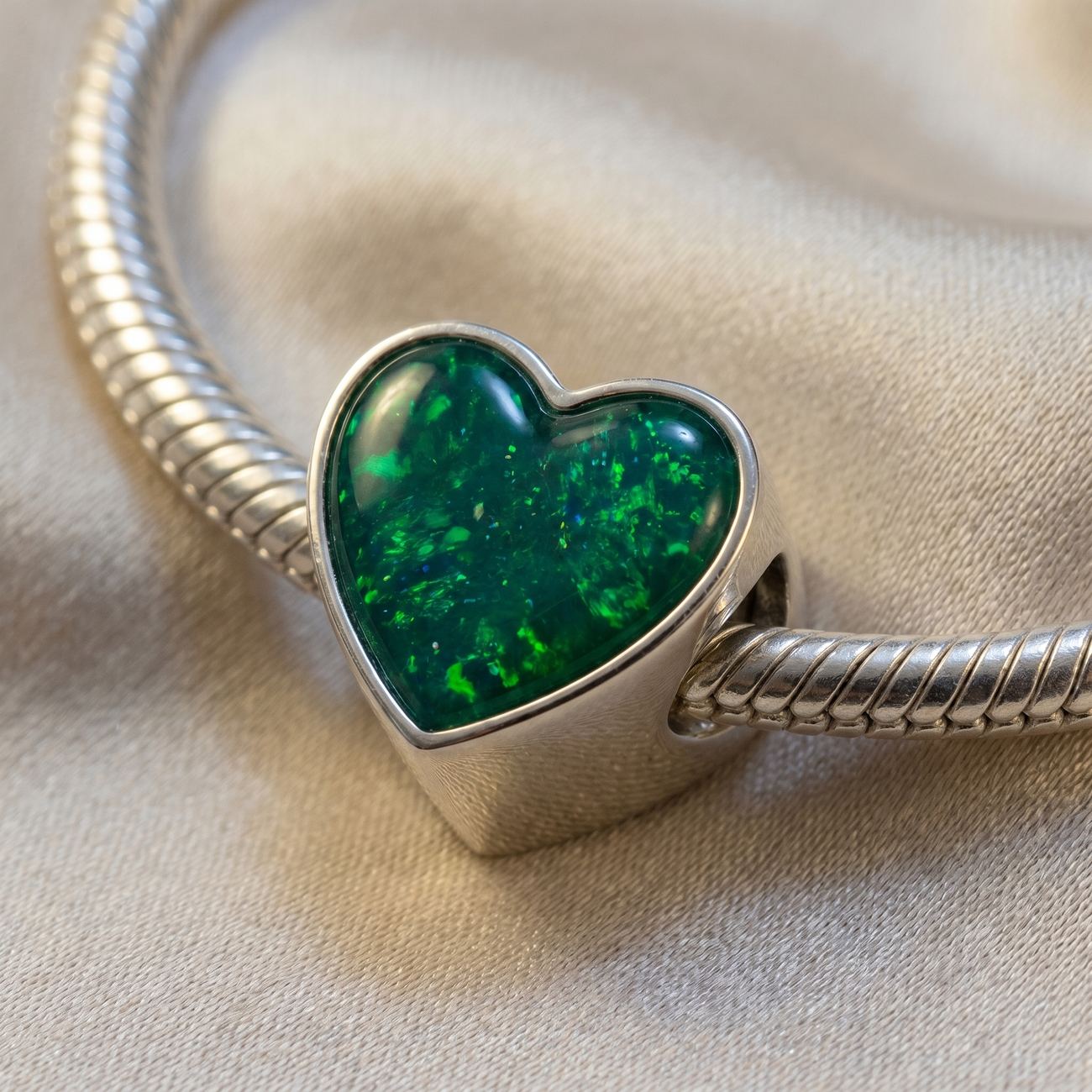 Plain Heart bracelet charm
