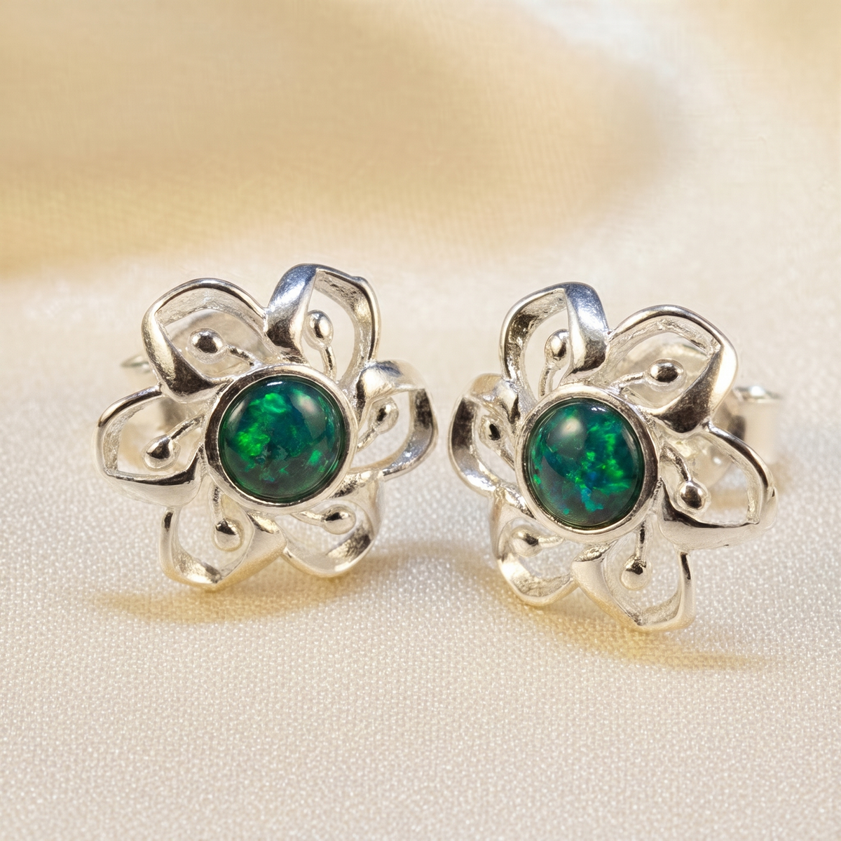 Flower earrings