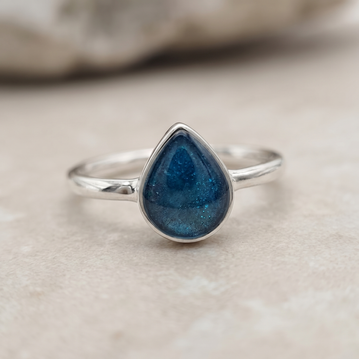 Plain teardrop ring