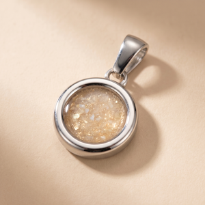 Circle button pendant