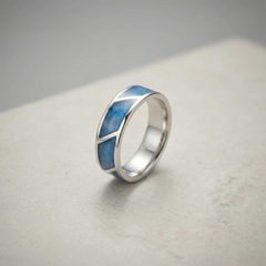 3 channel ring - 925 sterling silver