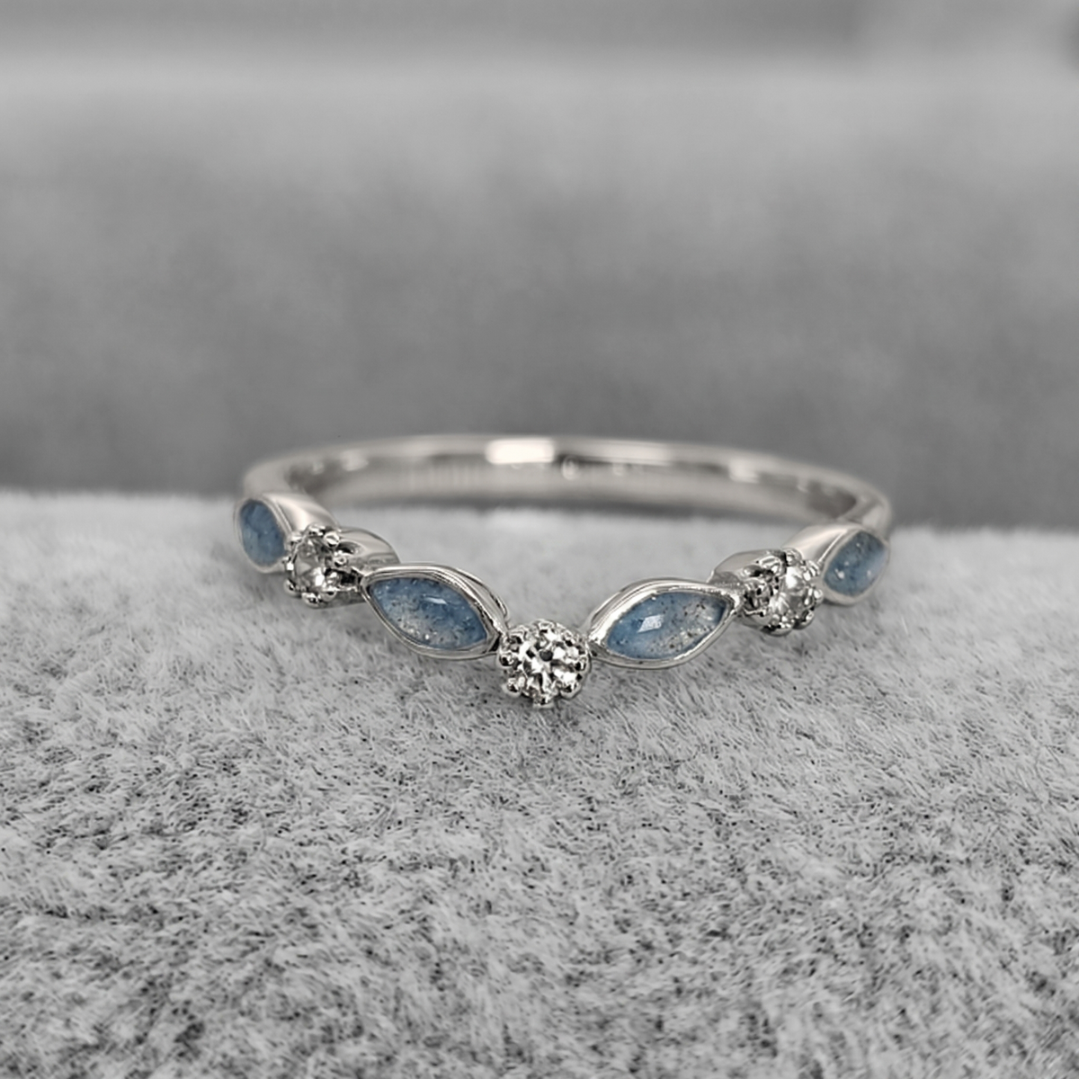Marquise wishbone ring