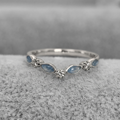 Marquise wishbone ring