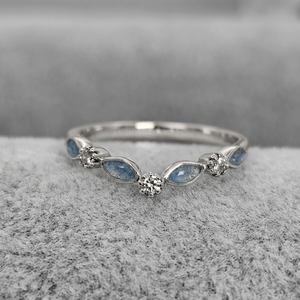 Marquise wishbone ring