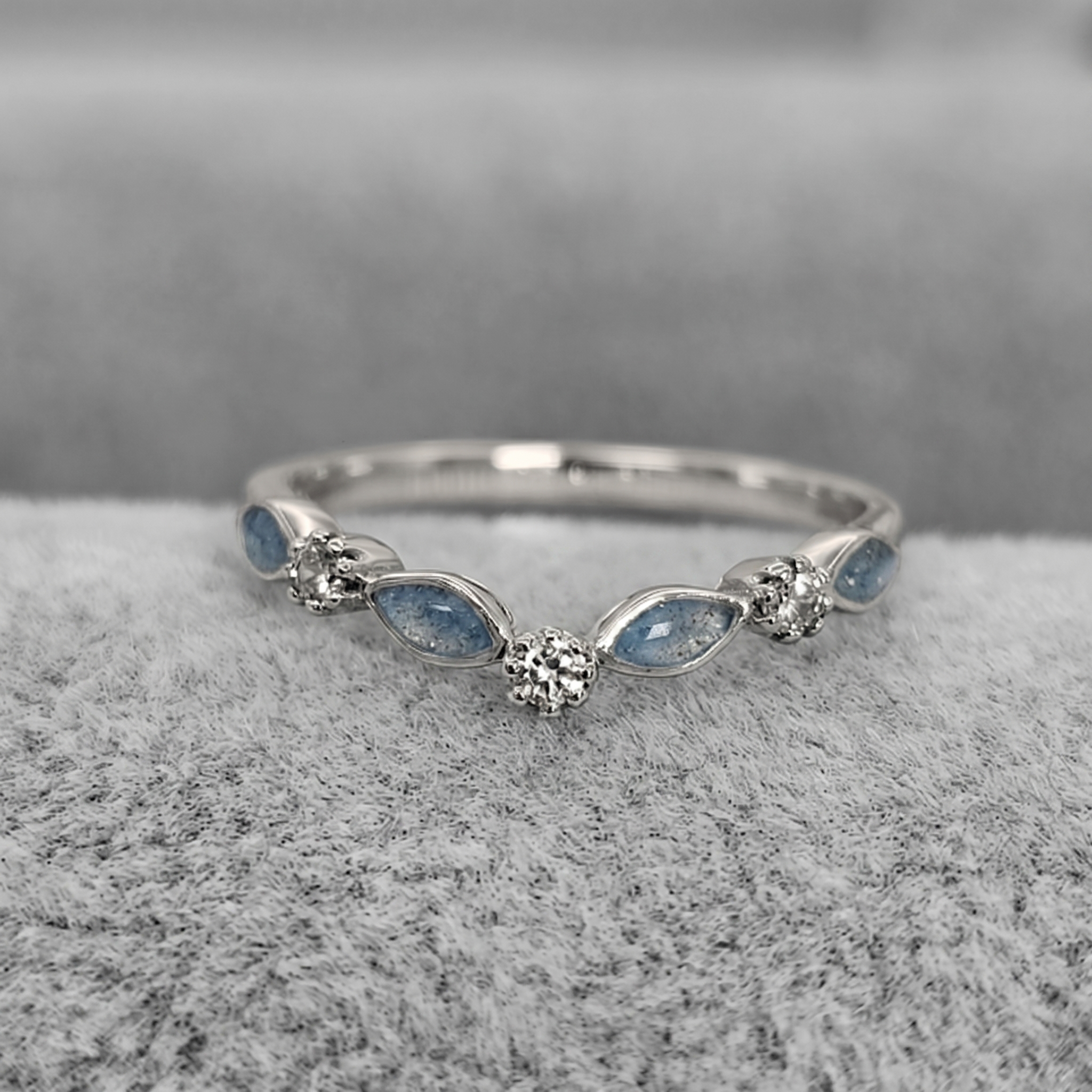 Marquise wishbone ring