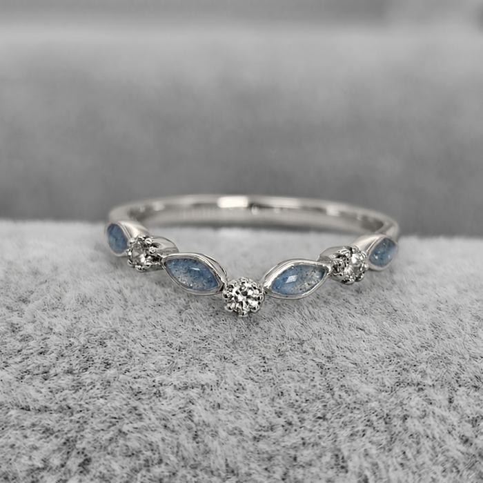 Marquise wishbone ring