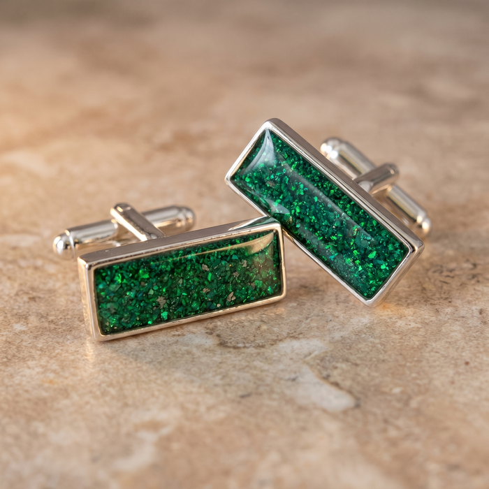 Rectangular cufflinks - 925 sterling silver