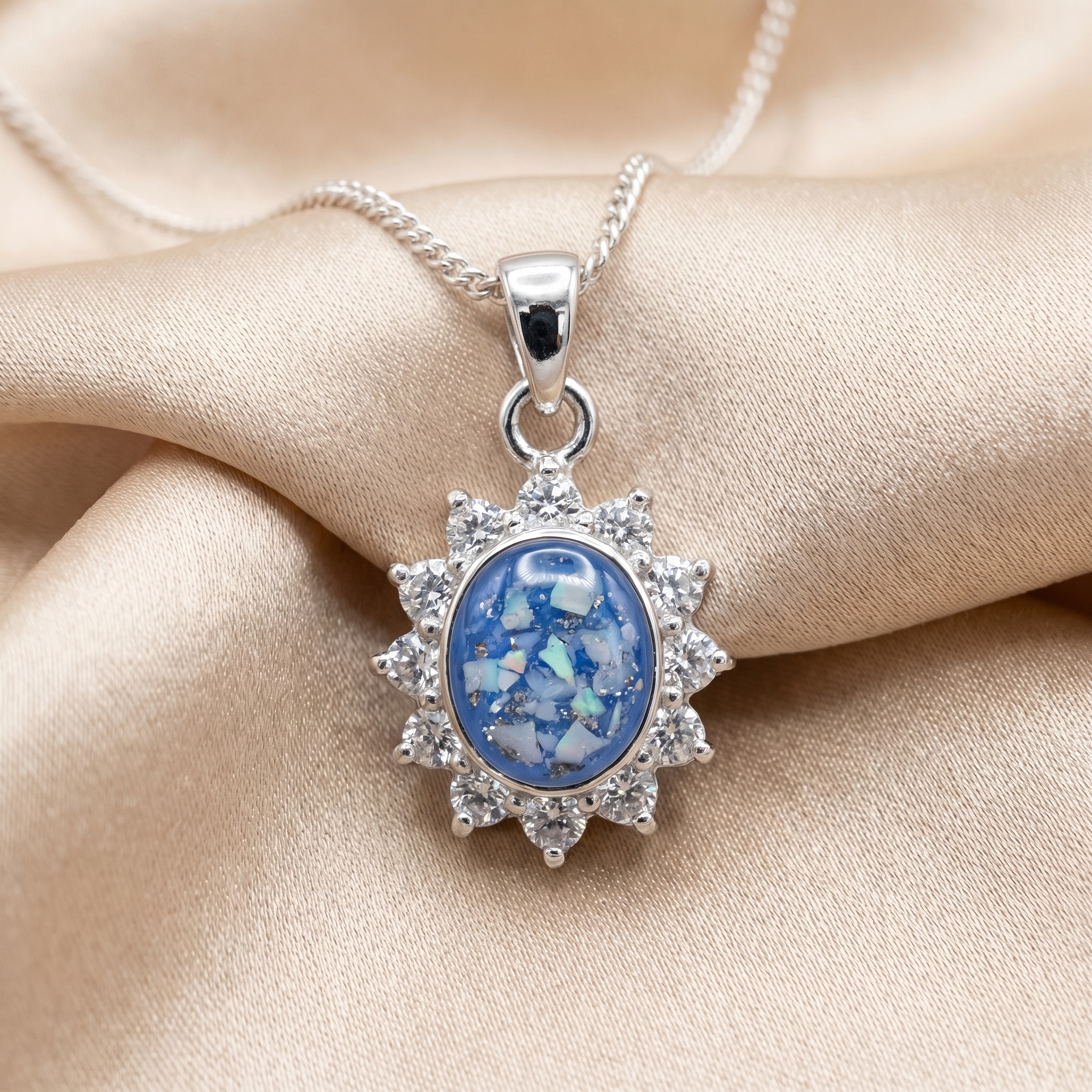 Starburst halo pendant