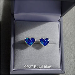 Plain heart earrings