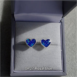 Plain heart earrings