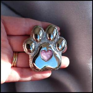 Pawprint memorial ornament