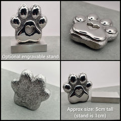 Pawprint memorial ornament