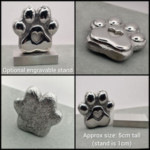 Pawprint memorial ornament