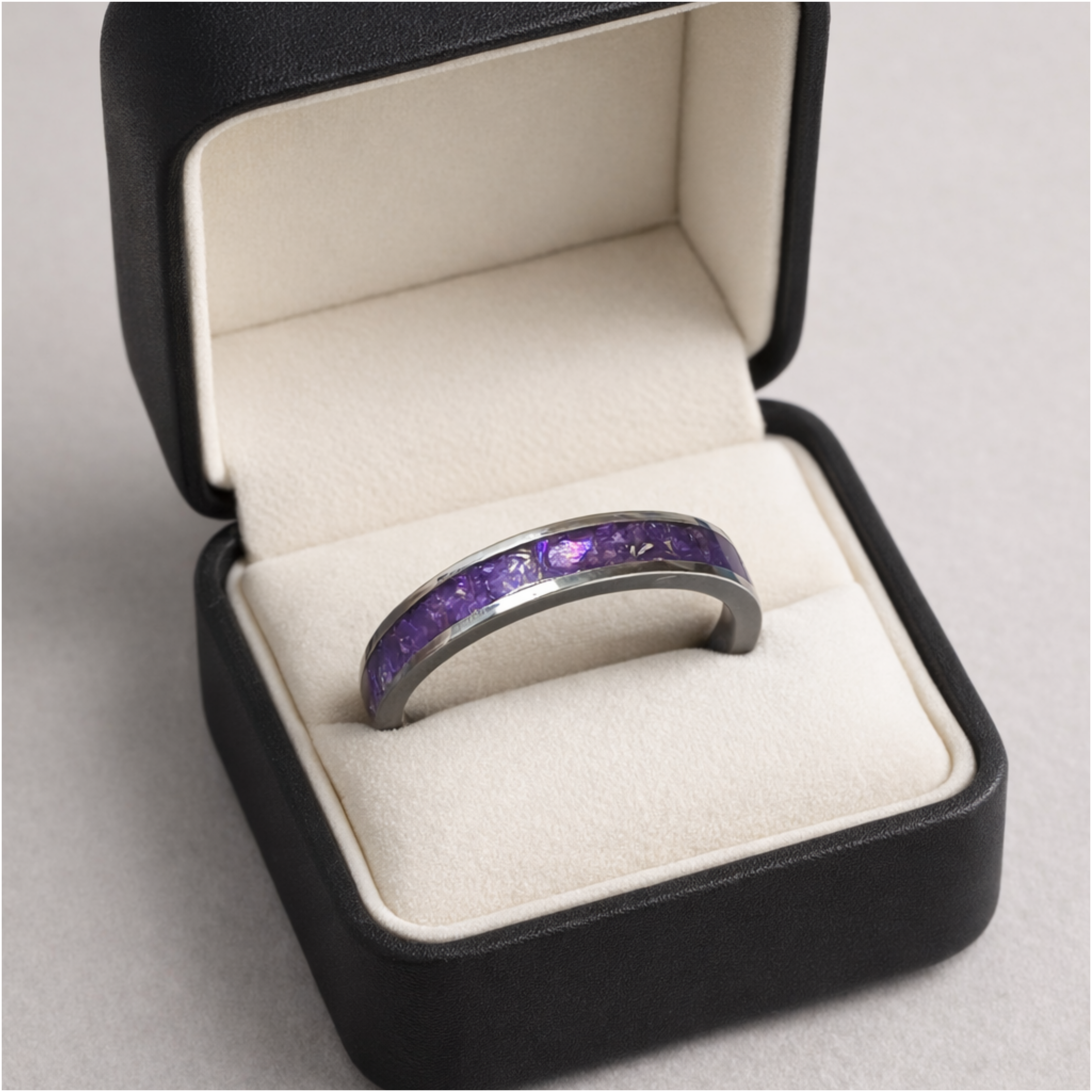 4mm width channel ring - 925 sterling silver
