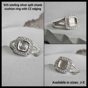 Split shank Cushion ring