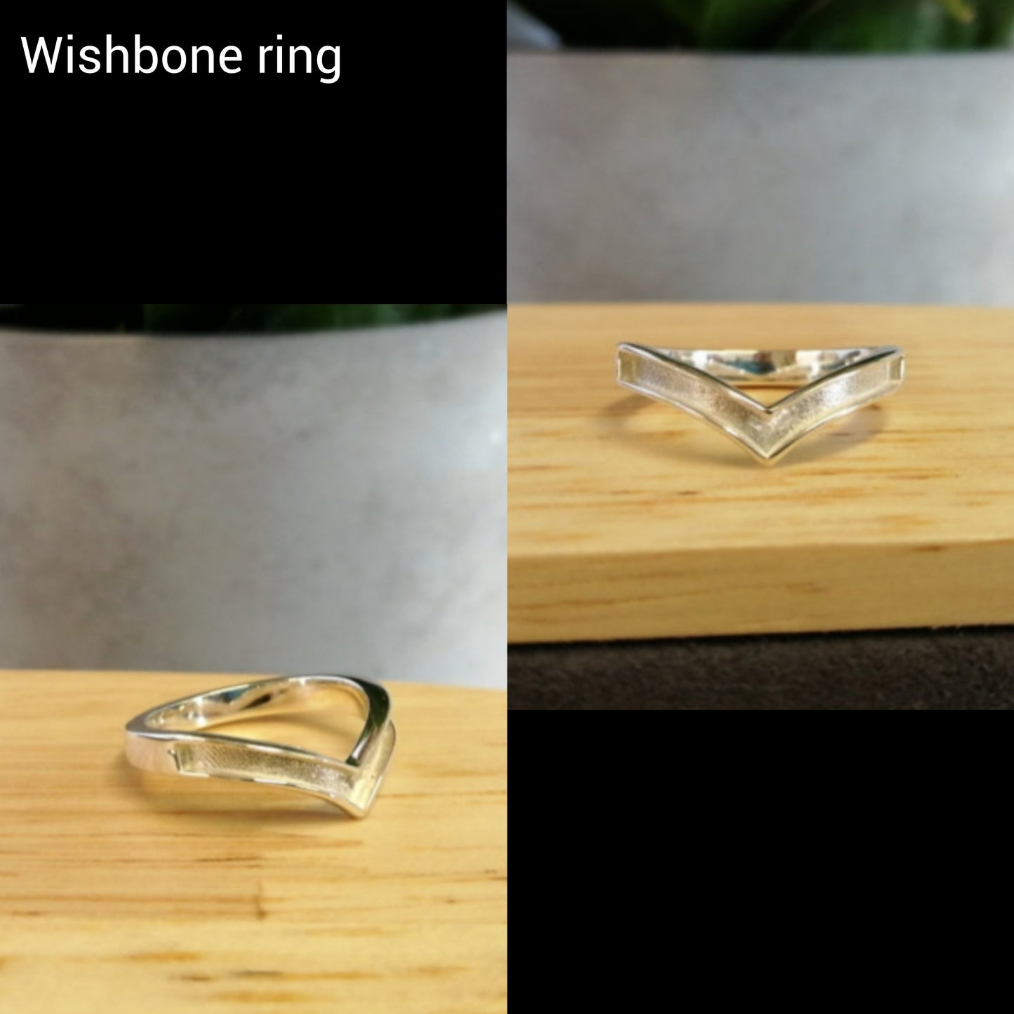 925 sterling silver wishbone ring