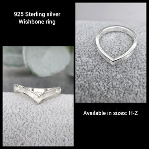 Plain wishbone ring